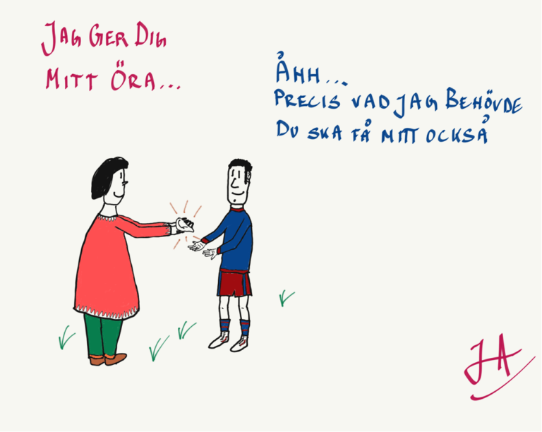 Att erbjuda någon sitt öra